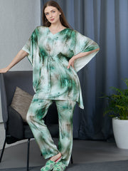 Celestial Mist Kimono Sleepwear Set