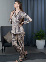 Ivory Noir Artisan Print Co-ord Set