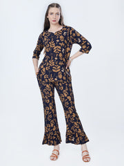 Noir Terra Botanical Co-ord Set - Soul Dream Luxe Edit