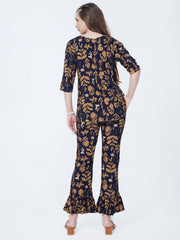 Noir Terra Botanical Co-ord Set - Soul Dream Luxe Edit