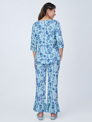 Azure Bloom Co-ord Set - Soul Dream Botanica Luxe