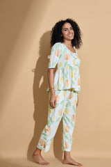 Peach Grove Peplum Suit