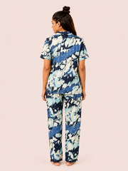 Abstract Blue Night Suit