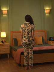 Abstract Green Night Suit