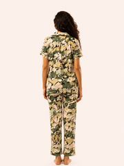 Abstract Green Night Suit