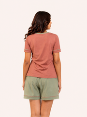 Anjeer Heart Short Night Suit