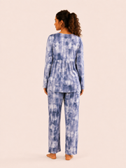 Blue Tie-Dye Lounge Set