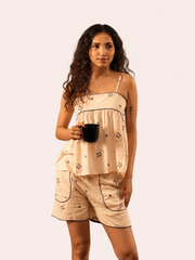 Blush Pink Short Night Suit