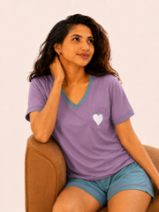 Casual Heart Night Suit