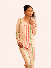 Classic Stripe Night Suit