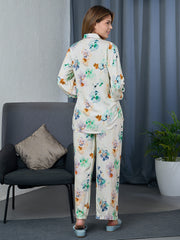 Midnight Bloom Co-ord Set – Luxe Satin Loungewear