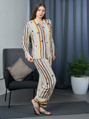 Linear Luxe Polka Stripe Sleepwear Set