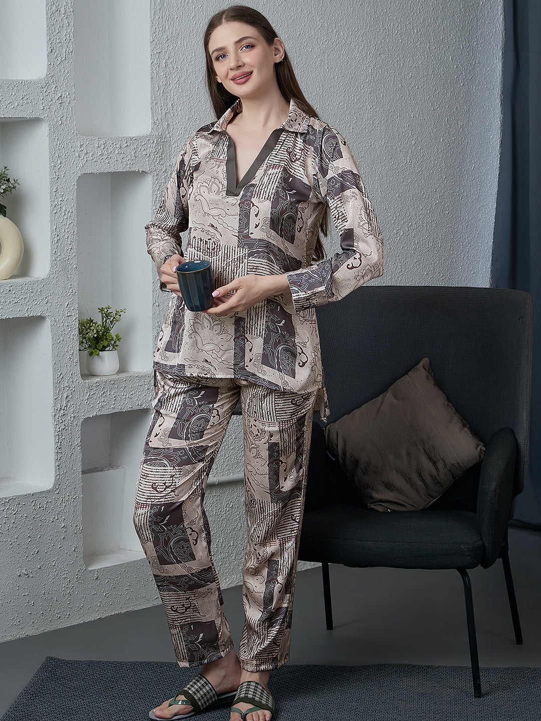 Ivory Noir Artisan Print Co-ord Set