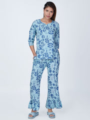Azure Bloom Co-ord Set - Soul Dream Botanica Luxe