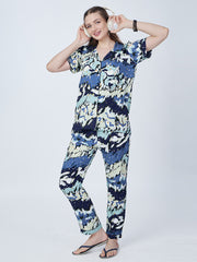 Midnight Drift Brushstroke Co-ord Set