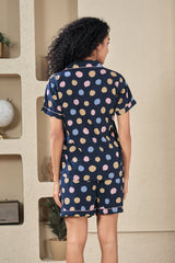 Confetti Charm - Blue Shorts Set