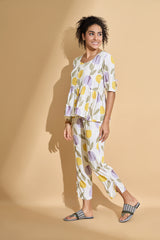 Lilac Fields Peplum Suit