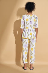 Lilac Fields Peplum Suit
