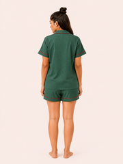 Forest Green Short Night Suit