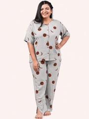Mint Moon Print Lounge Set