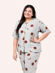 Mint Moon Print Lounge Set