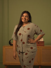 Mint Moon Print Lounge Set