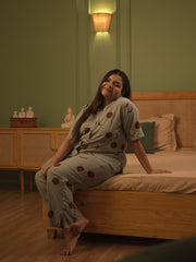 Mint Moon Print Lounge Set