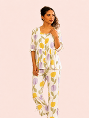 Pastel Floral Lounge Set