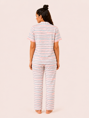 Pastel Stripe Night Suit