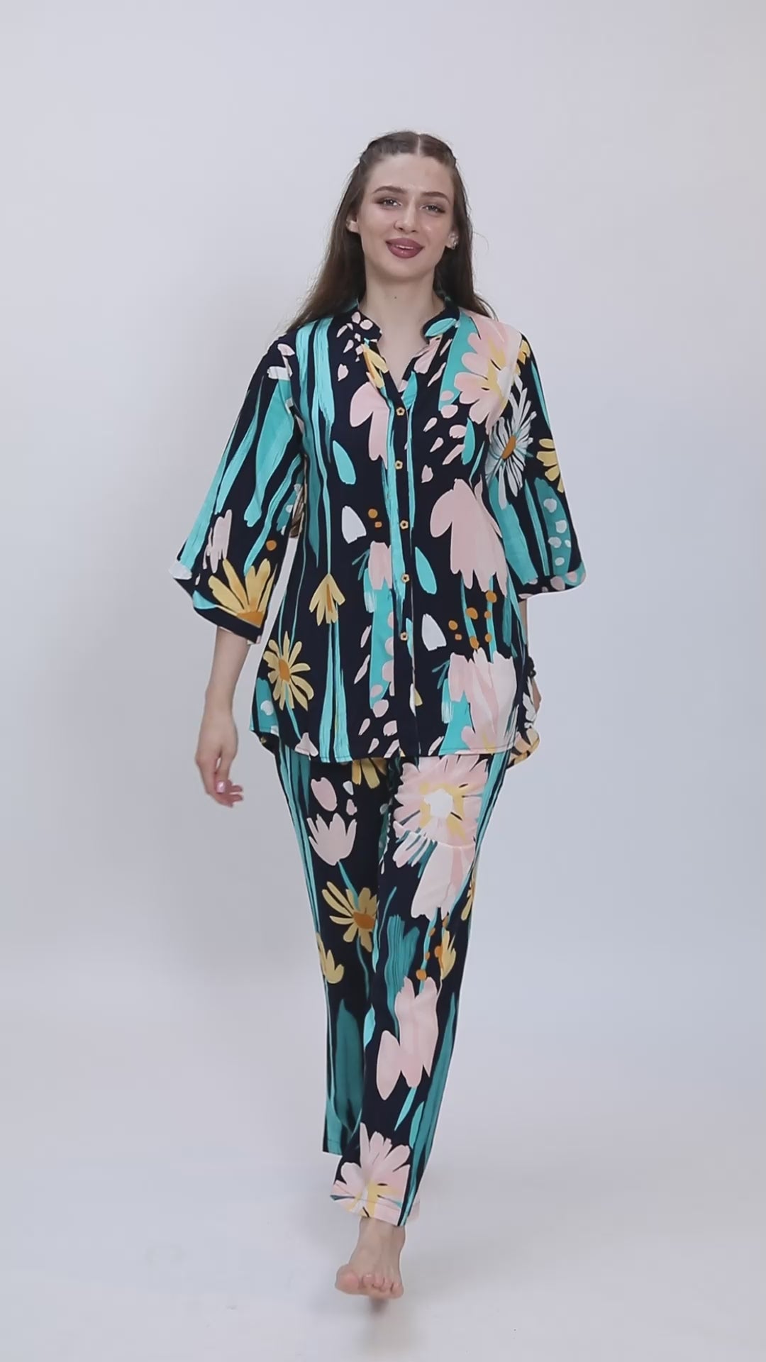 Midnight Daisy Night Suit Set